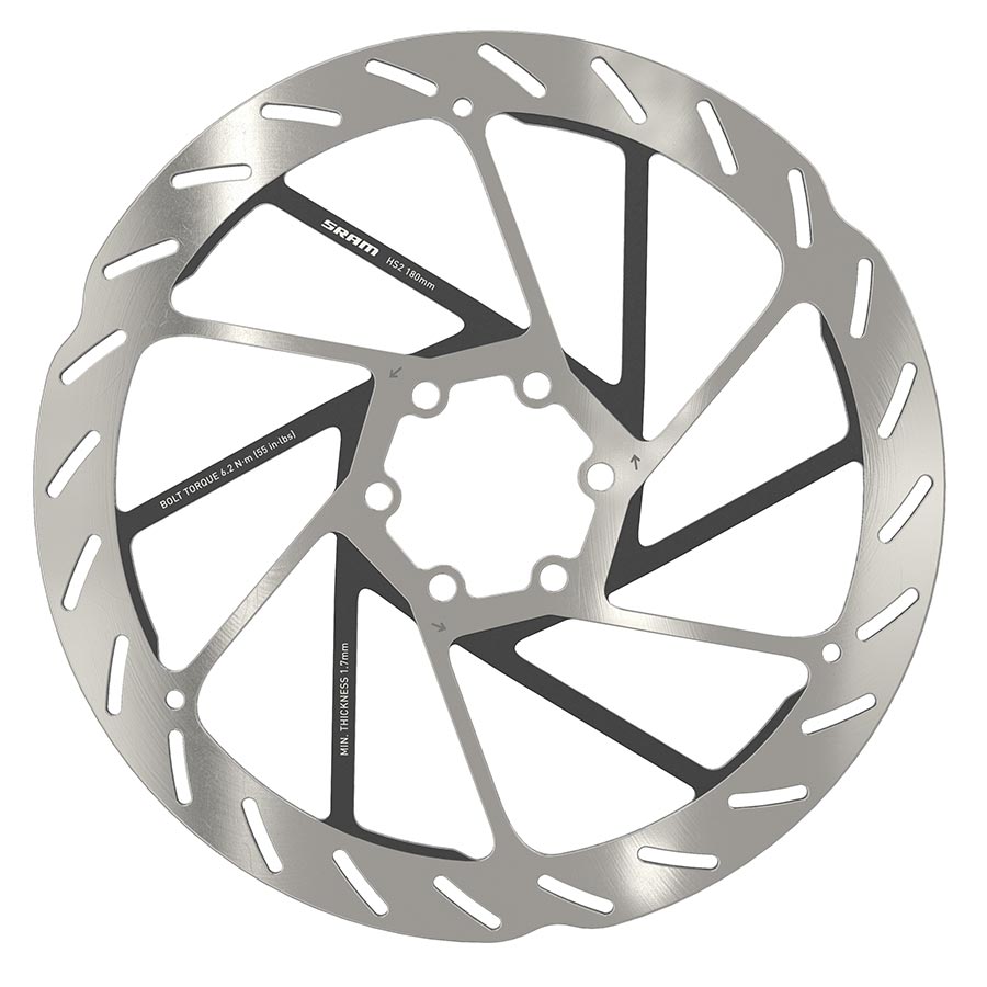 SRAM, HS2 6-bolt, 180mm, ISO 6B