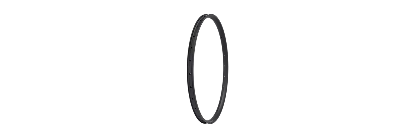 RIM MY23 TRAVERSE HD, 29, FRONT & REAR, ALLOY, 28H, 30MM INTERNAL (RIM-756) - BLACK W/ CHARCOAL DCL