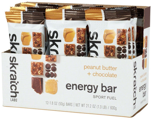 SKRATCH LABS - Energy Bar: Peanut Butter + Chocolate (12pk)