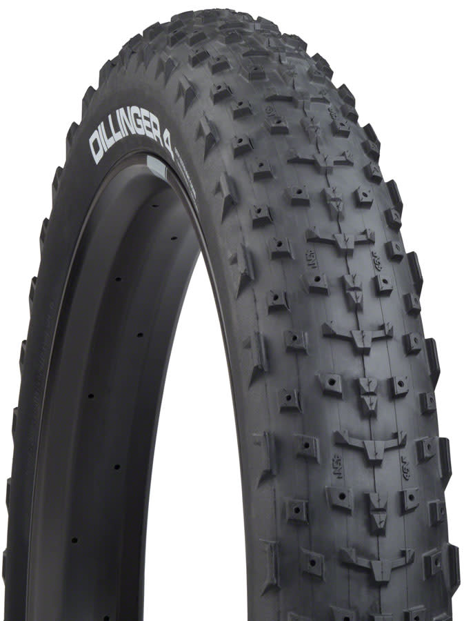 45NRTH Dillinger 4 Tire - 27.5 x 4, Tubeless, Folding, Black, 120tpi, Studdable