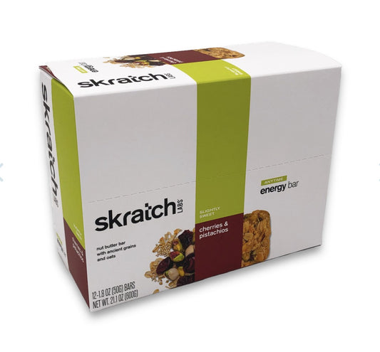 SKRATCH LABS - Energy Bar: Cherry + Pistachio (12pk)