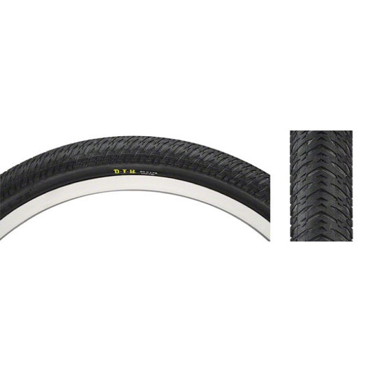 DTH Tire - 20 x 1 3/8, Clincher, Wire, Black, Dual, Silkworm