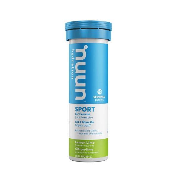 Nuun Sport Hydration Tablets, Lemon Lime, Box of 8 servings single